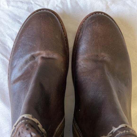 BED STU brown leather cut out details short boot. Size 9. - Picture 7 of 7